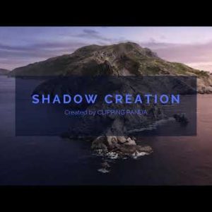 Photoshop shadow creation service, clipping path